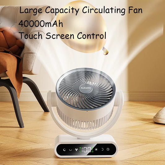 40000Mah Large Capacity Portable Intelligent Remote Control LED Rechargeable Fan Five-Speed Cycle Fan Gorgeous Outdoor