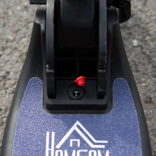 HOMCOM Folding Electric Scooter with Rear Wheel Brake, Sky Blue