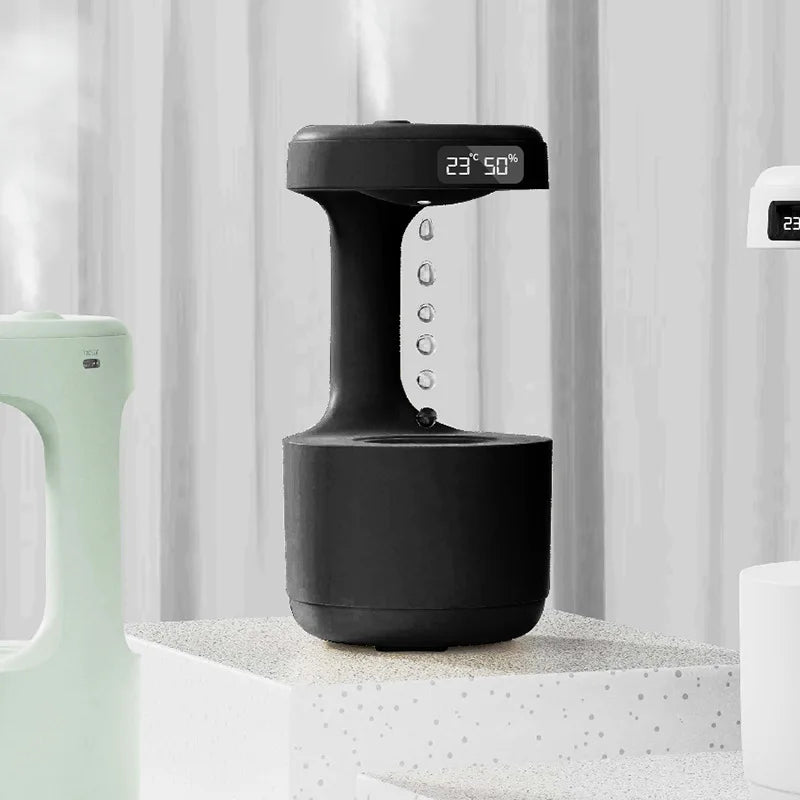 Humidifier Home Office Desktop Water Replenishment Device Creative Backflow anti Gravity Water Drop Humidifier