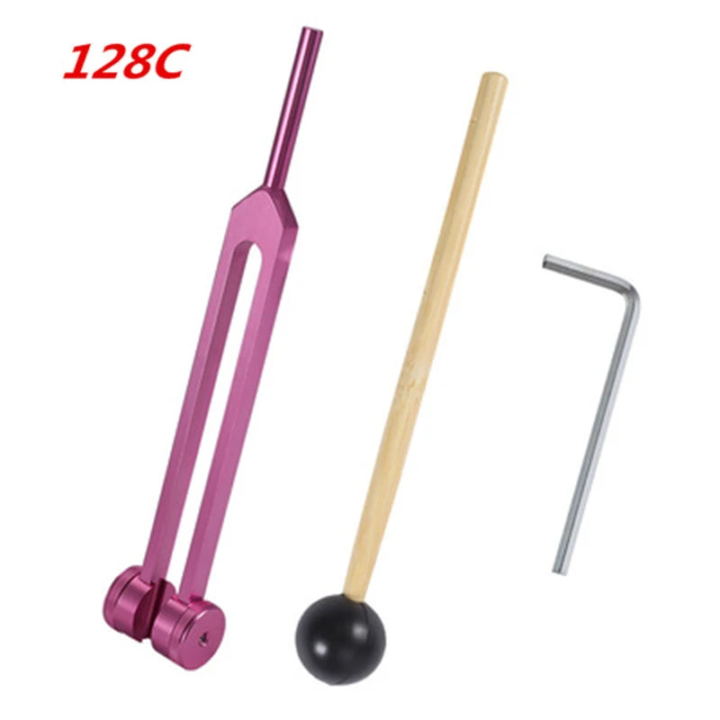 128Hz 256HZ 512C MI528 C64 Medical Neurological Tuning Fork Sets for Sound Healing Therapy Aluminum Alloy Multiple Color Choice