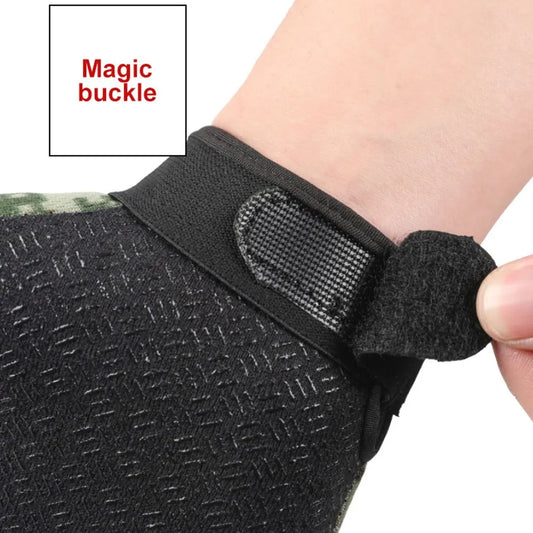 Tactical Riding Fingerless Gloves Non-Slip Half Finger Gloves for Motorcycle Cycling Climbing Hiking Hunting Outdoor Sports