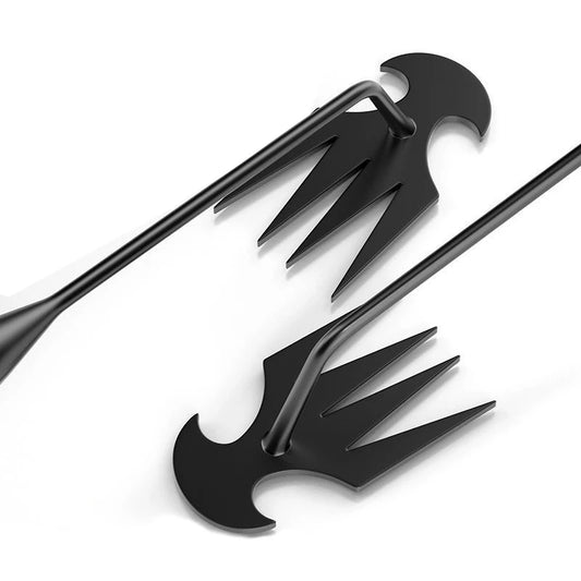2 in 1 Garden Weeder Tools 4 Teeth Rake Manual Weed Grass Rooting Shovel Manganese Steel Loosening Soil Digging Garden Hand Tool