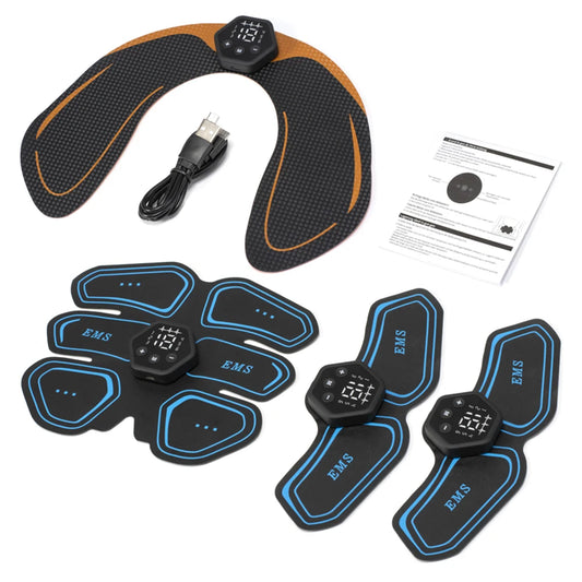 LCD Display Muscle Stimulator EMS Abdominal Hip Trainer Toner USB Abs Fitness Training Home Gym Body Slimming 6 Mode 19 Level