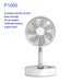 P1000 Portable Folding Fan Wireless 7200Mah Battery Rechargeable Standing Fans USB Electric Desktop Ventilador Portatil Camping